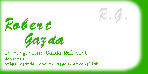 robert gazda business card